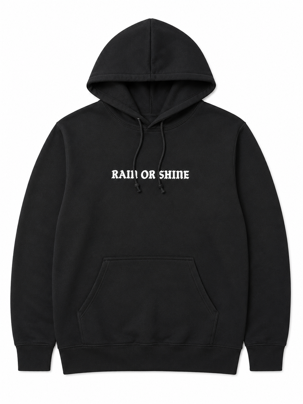 Rain Or Shine Hoodie Black