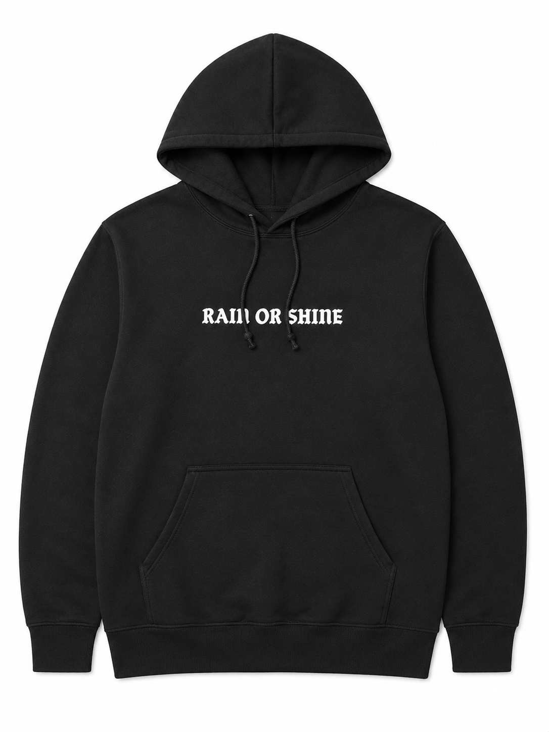 Rain Or Shine Hoodie Black
